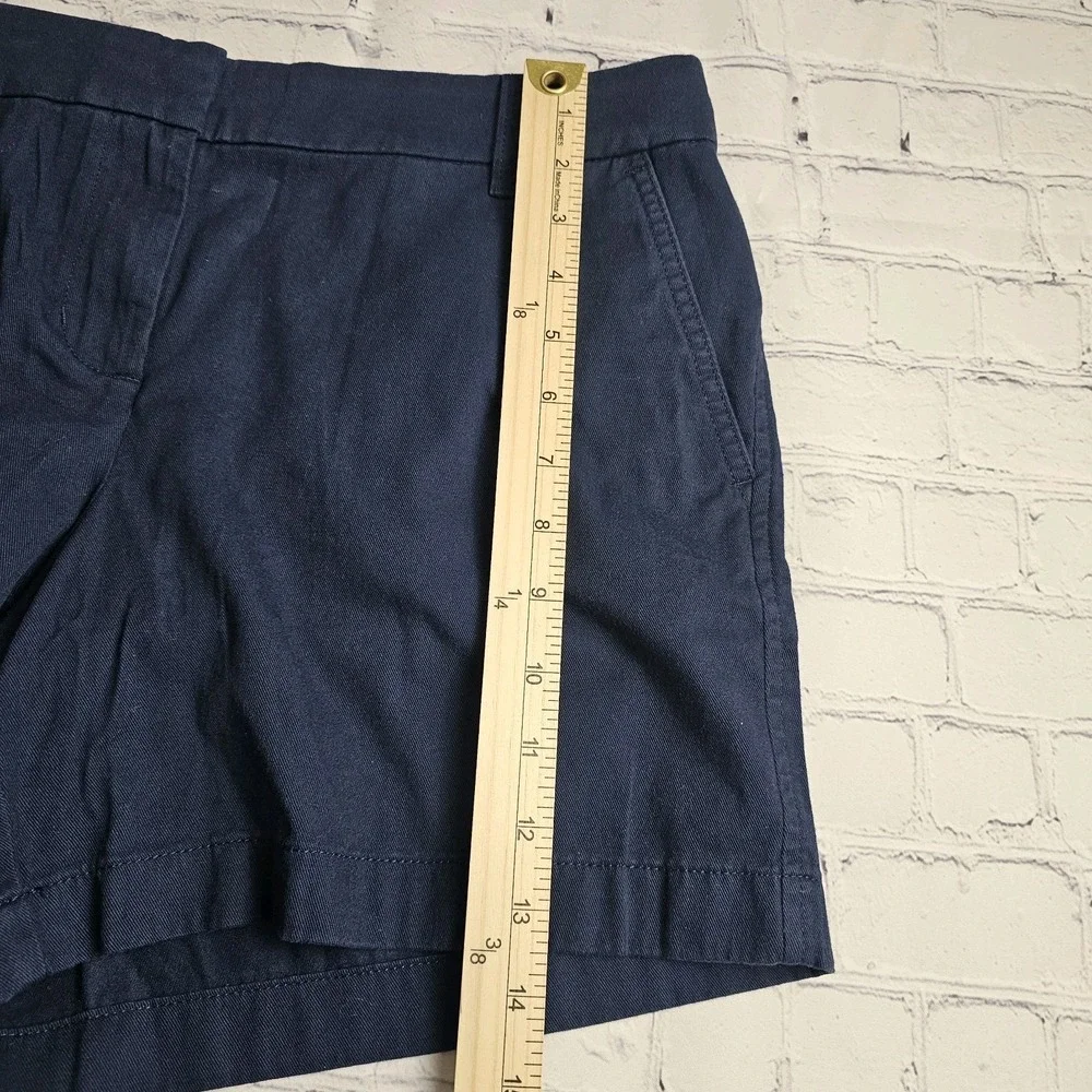 NEW J.Crew Classic Chino Shorts Womens Size 10 Navy Blue 5
